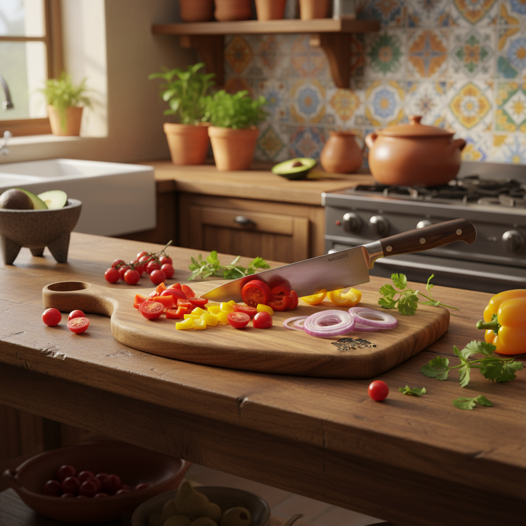 Tabla de picar, para cortes de carne, queso, y alimentos. De madera fina.